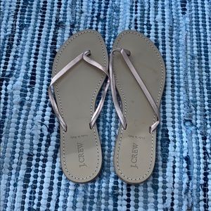 Jcrew gold sandals size 10 great condtion
